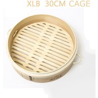 15/20/25/30 cm Wooden Fish Cooking with Handle Vegetables Cookware Basket Cage Bamboo Steamer Kitchen Tool