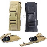 Tactical Single Magazine Pouch Holster 9mm Mag Bag Knife Flashlight Sheath Pouch With Belt Clip Hunting Accessories Pack