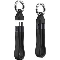 240W USB-C to USB-C Cable 40Gbps 8K@60Hz 13cm Short Soft TPE Keychain Dustproof Charger Cord for iPhone 17 Galaxy S24 iPad Pro