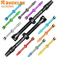 AliExpress BUCKLOS Bicycle Tubeless Valve 65mm 80mm Bike Tubeless Tire Valve CNC Bicycle Presta Valves Road Gravel Bike F/V Valves