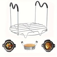 1pc Steamer Rack Trivet with Heat Resistant Compatible with Instant Pot Accessories Quart, Rack Pressure Cooker Trivet