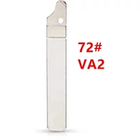 10pcs 72# VA2 VA2T 73# HU83 original key blade Flip uncut Car Key Blade For Peugeot 307 407 Citroen Renault