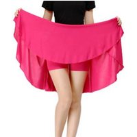 1pcs/lot Woman Solid Pleated Latin Skirt Female Fashion Square Dancing Solid Skirt Summer Candy Color Dancing Skirt