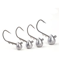 5pcs Jig Head Hook 2.5g/3.5g/4.5g/6g Rockfish Exposed Head Hook Barbed Hook Trout Soft Worm Lure Jig Fishing Hook