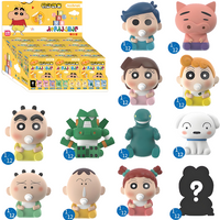 JANDOOM Crayon Shin-chan Series Rice Grain Doll Hand-Made Desktop Ornaments Garage Kit Model Statue Blind Box Toys Birthday Gift