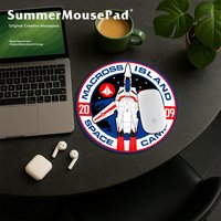 Robotech Small Round Desktop Desk Mat Gaming Accessories Students Writing Pad Mouse Pad For PC Mouse Carpet
