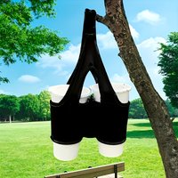 Multifunction Double Cup Beverage Holder Outdoor Activities Hands-free Carrying Drinkware Bags Perfect For Coffee And Drink