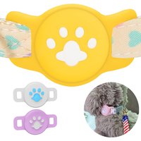 For Airtag Protective Case Cute Silicone Cover Suitable For Dog Cat Collar Anti-lost Anti-scratch Anti-fall Pet Accessories