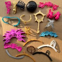 Colorful Monster Doll DIY Original Parts Accessories Set - Hat Wand Waistband Shoes Crowns Boots for Collectible Dolls
