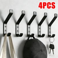 Heavy Duty Double Coat Hook With Screw Wall Mounted Coat Towel Rack for Clothes Robe Hanger for Door Coat Hooks Bathroom Accesso