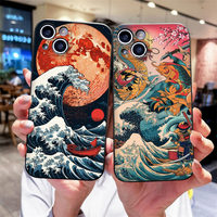 Japan Waves Creative Landscape Phone Case for Google Pixel 9A 8A 7A 6A 6 7 PRO 8 9 Pro XL 5G Shockproof Soft Cover Scenery Coque