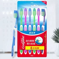 Colgate Simulated Toothbrush Soft Medium Bristle Comfortable Handle Home Travel Portable Oral Hygiene Care Tool