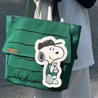 Snoopy Large Capacity Print Casual Lazy Style Small Fresh Tote Bag Girls Travel Shoulder Bag New Year'S Gift