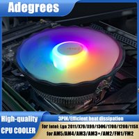 X99 RGB Silent CPU Cooler 3Pin PC Processor Air Radiator For Intel 775 1150 1151 1155 1156 1200 1700 1366 AMD AM3 AM4 AM2 2011