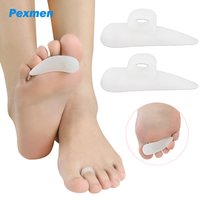 Pexmen 2/4Pcs Gel Hammer Toe Straightener Corrector Toe Separators Toe Straightening Cushion for Mallet and Overlaping Toes
