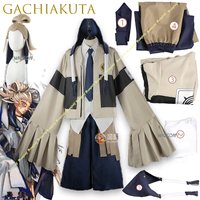 Tamsy Caines Cosplay Anime Gachiakuta Women Men White Costume Tamsy Caines Cosplay Suits Halloween Carnival Party Tie Pant Cos