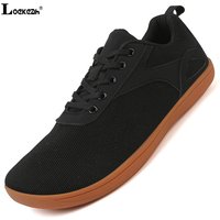 Anti-slip Walking Shoes Men Women Wide Toe Box Minimalist Daily Footwear Breathable Mesh Casual Flats for Travel Work Driving