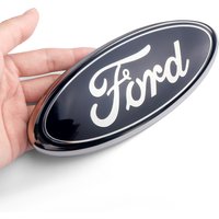 1pcs 3D Blue Badge For Ford Car Front Head Hood Bonnet Emblem Rear Tail Bumper Trunk Steering Wheel Covers Sticker Decal Styling