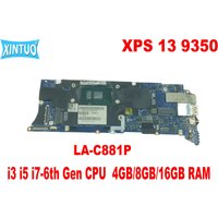 LA-C881P Motherboard for Dell XPS 13 9350 Laptop Motherboard with i3 i5 i7-6th Gen CPU 4GB/8GB/16GB RAM DDR3 100% Tested Working