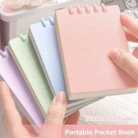 Cartoon A7 Pocket Notebook 80Sheets Loose-leaf Mini Notebook Horizontal Line Inner Page Square Diary Book Student