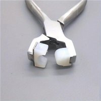 1/2Pcs Professional Stainless Steel Flat Nylon Jaw Pliers for DIY Jewelry Making Tools