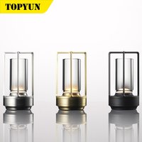 Lampe de chevet en cristal rechargeable, lampe de table LED tactile pour chambre à coucher, décoration de restaurant, lumière d'ambiance nocturne