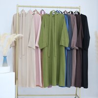 New Muslim Women Maxi Dress Modest Abaya Prayer Robe Ramadan Islam Clothing Eid Djellaba Kebaya Arabic Kaftan Dubai Caftan Femme