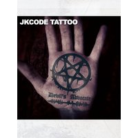 Five-pointed star tattoo,Hands, Necks, Cryptic symbol Temporary Tattoos, Waterproof, Realistic Fake Tattoos,Lasts 1-2 Weeks