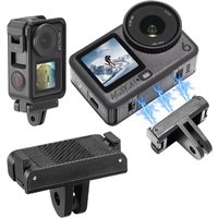 For DJI Action 5 Pro Magnetic Mount Quick Release Adapter Extension Base For DJI Osmo Action 3 4 5 Selfie Stick Base Accessories