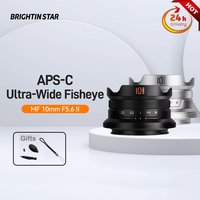 Brightin Star MF 10mm F5.6 Ⅱ APS-C Fisheye Wide Angle Camera Lens For Sony E Nikon Z Fuji X M4/3 Canon RF EF-M Lens