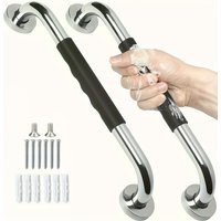 Premium Stainless Steel Shower Grab Bar Set - Anti-Slip,Durable Safety Handle for Seniors & Handicap-Easy Install,Fits Bathtubs