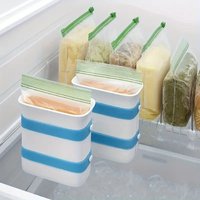 Soup Freezer Container Silicone Meal Preparation Freezer Food Block Maker Stands Vertically Space Saving for Food Storage Bags