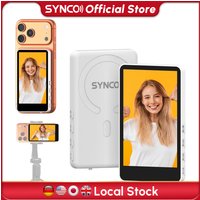 SYNCO XView M4 4" Magnetic Vlog Selfie Monitor Screen P2P WiFi-Free Bluetooth Remote Control for iPhone Rear Camera Shooting