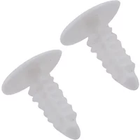 60x Car Plastic Rivets Fasteners Door Trim Panel Clips White For For Car Fender Bumper Door Side Skirt Or Other Car Accessories