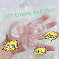 10Pcs Sphere Jewelry TRP Casting Molds Tools DIY Empty Ball Skin Handmade Ball Decompression Slow Rebound Toy