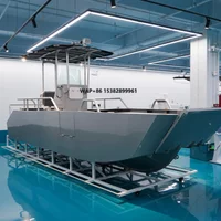 Kinocean 28ft All Aluminum Welding High Speed Landing Craft Passenger Boats with Cabin