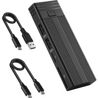 Tragbare Festplatte Box USB 3,1 Typ C Hub SATA/NVME Dual Protokoll Kein Fahrer Erforderlich Kompatibel Festplatte Gehäuse dropshipping