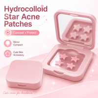 Cute Star Hydrocolloid Acne Patches Makeup Friendly Pimple Patches Blemish Cover Stickers Portable Zit Patches for Face