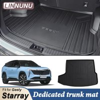 LINNUNU Trunk Mat Fit for GEELY Starray Boyue L Atlas II 2023 2024 All-Weather Black TPE Rear Trunk Pad Cargo Liner Floor Mat