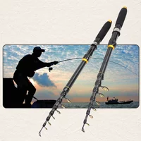 Quick-response M-action Telescopic Carbon Fiber Short Sea Rod, Compact and Lightweight, Suitable for Various Water Conditions.