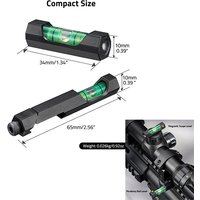 CVLIFE Scope Leveling Tool Kit Picatinny Rail Scope Level and Magnetic Bubble Level Low Profile Optics Scope Mounting Kit