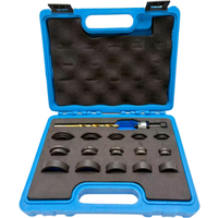 Parking Sensor Hole Punch Tool Set - 17mm-32mm, 10 Holes, Carbon Steel Handle, Metal Material