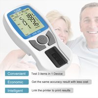Analyseur de lipides sanguins 5 en 1, cholestérol total (TC), triglycéride (TG), HDL et LDL, LDL/HDL avec 10 bandes et dispositif de lancement