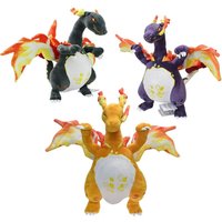 Shiny Charizard XY Stuffed Plush Toy Eevee Mimikyu Cubone Poké Ball Peluche,Birthday Kids Gifts,Christmas,Anime Character Dolls