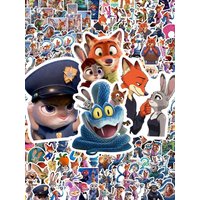 AliExpress 50/100/200pcs Disney Anime Zootopia 2 Cartoon Stickers Funny Decals DIY Notebook Bike Suitcase Cute Graffiti Sticker Classic Toy