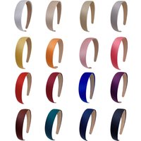 3/set Matte Satin Headband DIY Basic Hair Hoop for Women Colorful Wide Non-Slip Headbands Hair Accessories