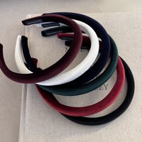Soft Slim Velvet Headbands Elegant French Style Hairbands For Women Seamless Chic Solid Plain Hair Hoops Non-slip Retro Headwear