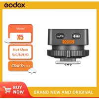 Godox X5 Wireless TTL Flash Trigger with Hot Shoe Mount for Godox X System Flash Canon Sony Nikon Fujifilm Olympus L Camera