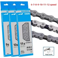 AliExpress 6/7/8/9/10/11 Speed Bicycle Chain 10v 11v 12v 116/126L MTB Mountain Bike Original Chains Bicycle Parts