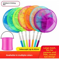 Children's Fishing Net with Retractable Pole Outdoor Toy Parent-Child Game Catching Net Kid's Play Equipment